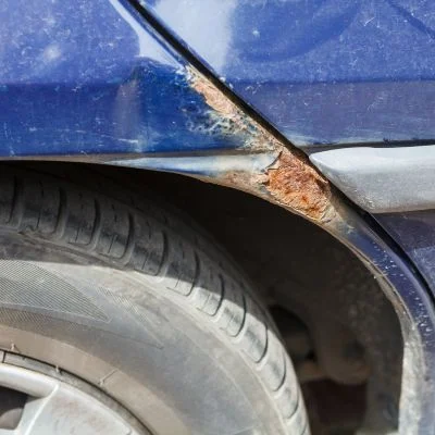 Rust on Classic Car Fender