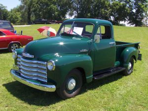 Forest Green Chevy Pickup
