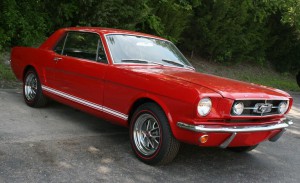 Red Mustang at the Ford Nationals